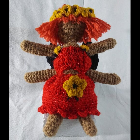 Butterfly/Human Crochet Doll - Picture 1 of 3